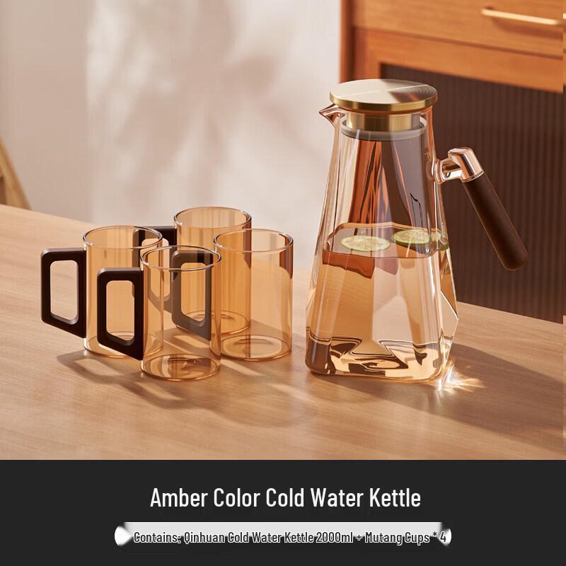ZISIZ Glass Cold Water Pitcher