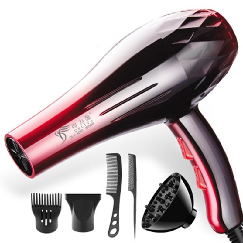 2200W 220V Large Power Salon Professional Hair Blow Dryer Blower Combs 6pcs/set