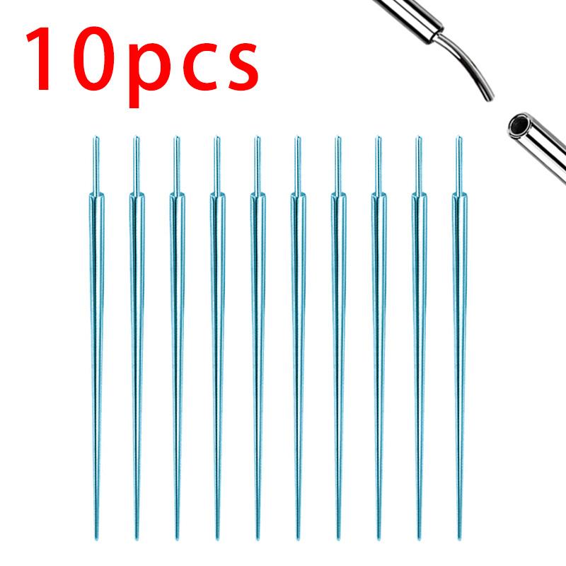 10pcs ASTM F136 TItanium Insertion Pin Taper for Thread Nostril Piercing Taper Push in Earring Implantation Grade Piercing Tool
