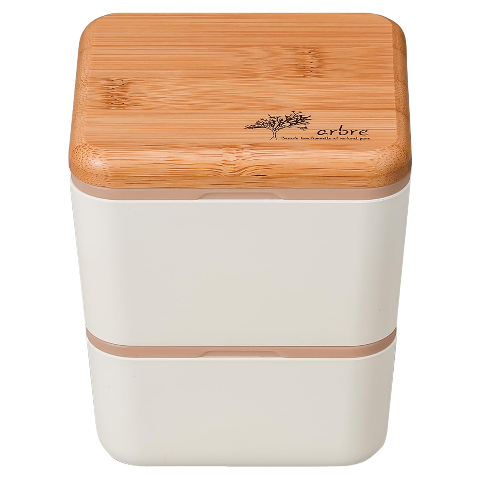 

Masakazu ARBRE Bamboo Square Nest W10 D10 H11 27274 Lunch, White, Size Approx. белый