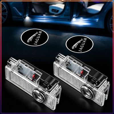 2 Peças Projetor de Sombra LED para Porta de Carro Lâmpada de Boas-Vindas Sem Fio Estilo Para XFR XF Sportbrake F-Type S-Type E-Pace I-PACE Svr XJ