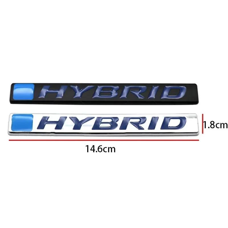 3D Metal Hybrid Logo Car Sticker Rear Trunk Side Fender Emblem Badge Sticker For Honda CRV HRV CIVIC Fit Accord Jazz Accessories