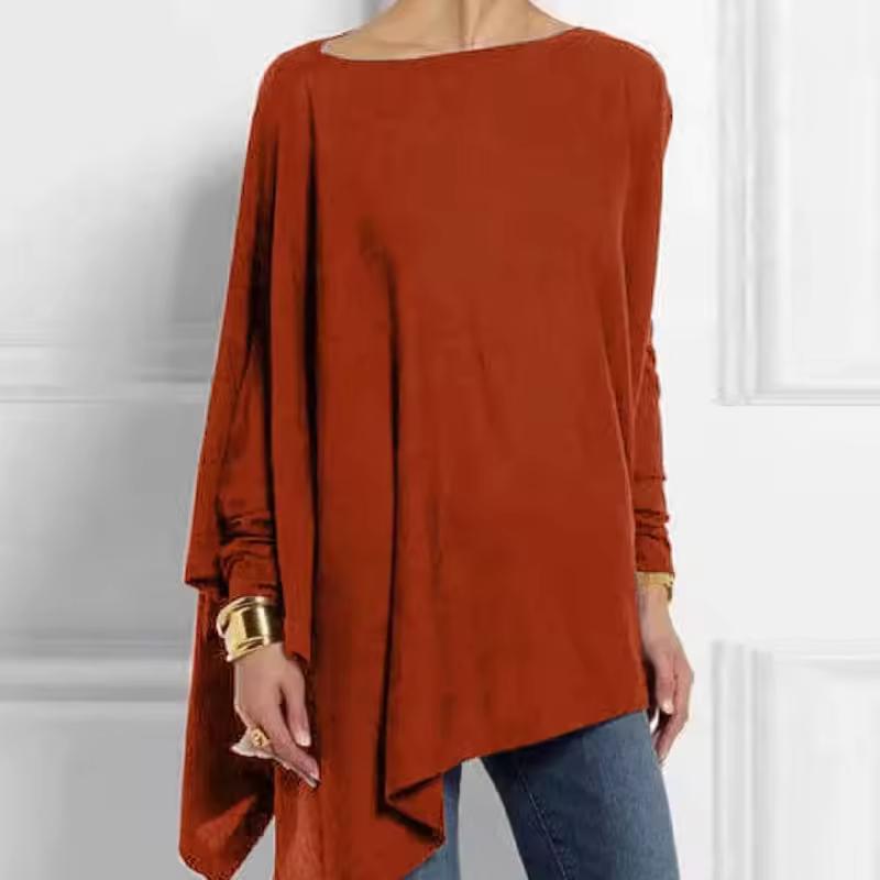 Cotton Irregular Women Blouses Shirt Spring Autumn Female Solid Pullover Tops Casual O Neck Long Sleeve Blouse Ladies Tunic