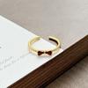 Angola Red Drop Oil Transfer White Opening Ring Retro Women'S Niche High-End Sense Light Luxury Temperament Ring
