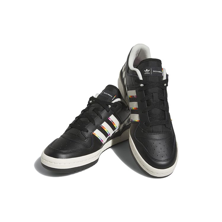 Adidas Originals Forum Pride RM PU Leather Low-Top Sneakers Unisex sneakers Black White ID7491