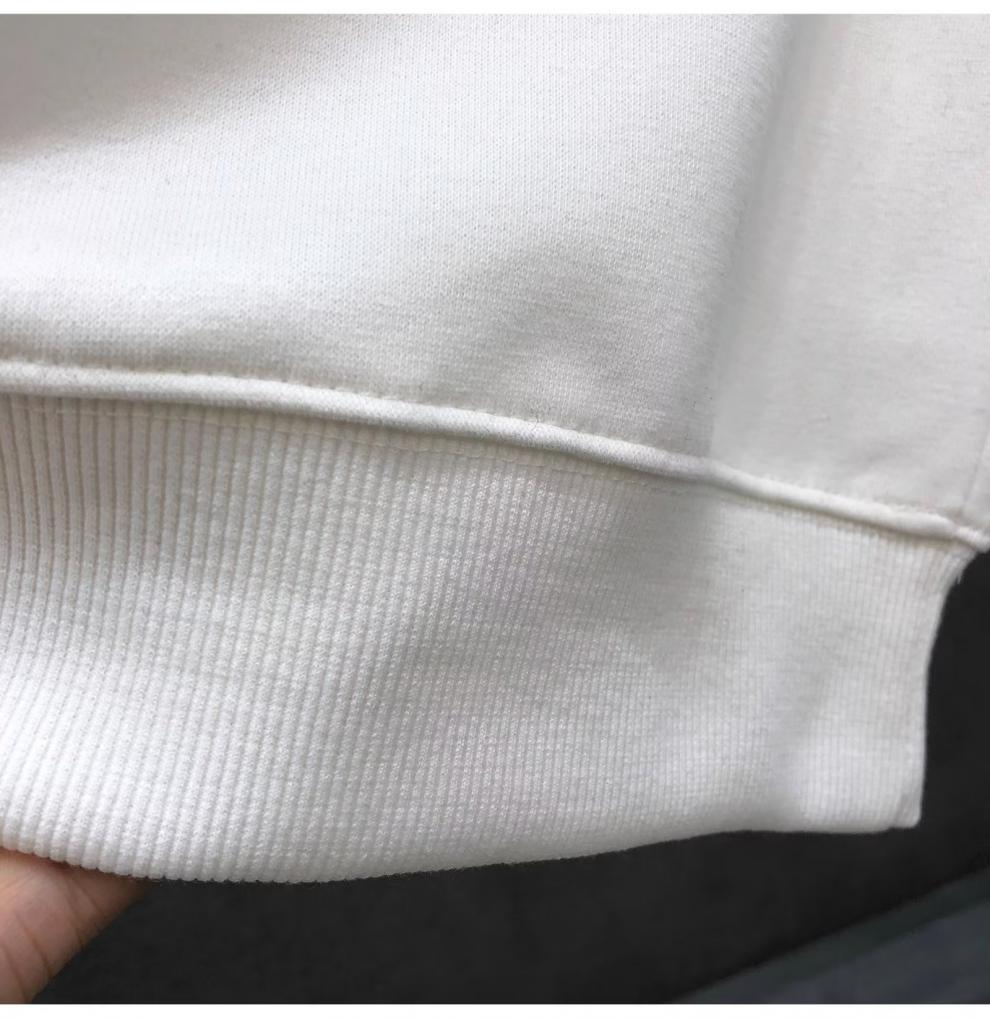 Pánské těžké mikiny s kulatým výstřihem, Trendy jarní/podzimní topy s dlouhým rukávem