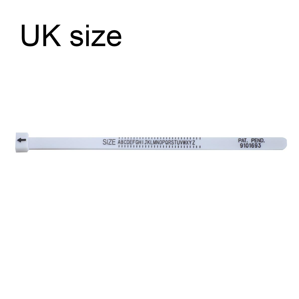 

Инструменты для измерения размеров колец, ювелирные инструменты, инструмент для измерения колец, британский/американский размер, инструмент для измерения размеров ювелирных изделий своими руками UK size-11.5x0.5cm чёрный/белый