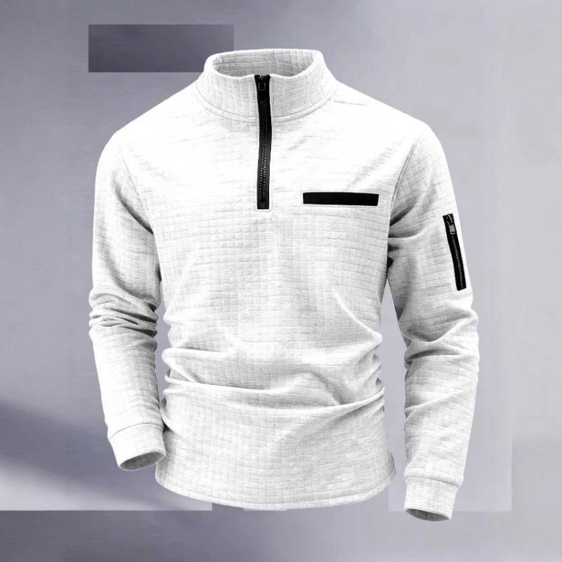 Spring and Autumn Polo Zipper Men's New Sports Polo Shirt