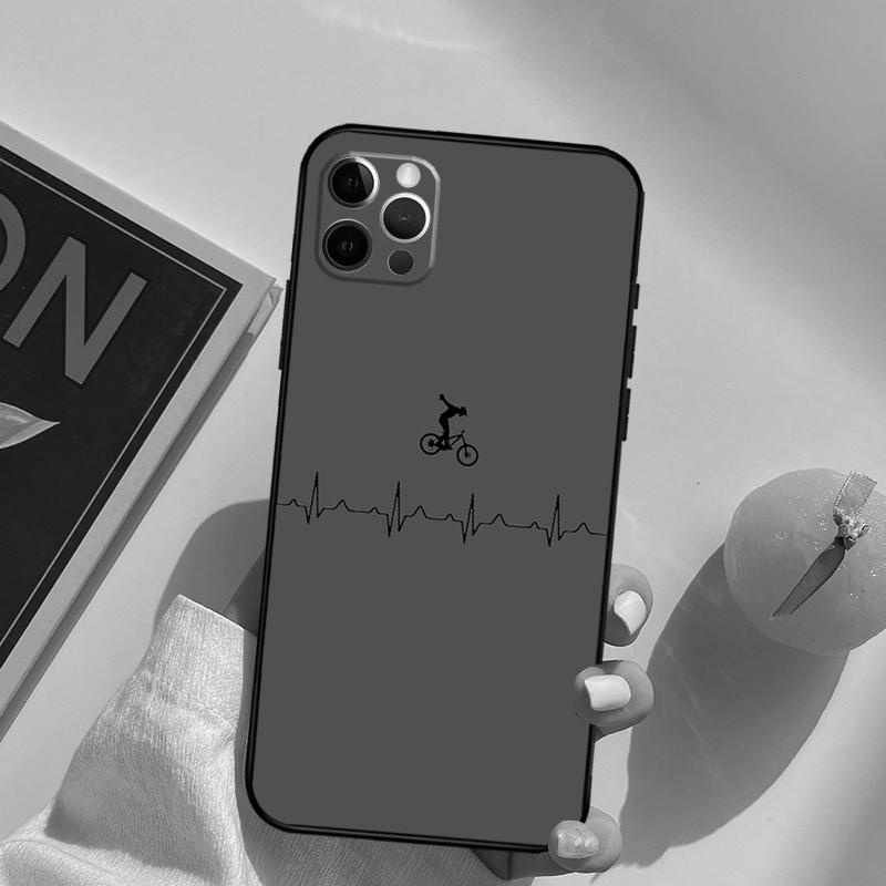 Bike Cycling Art Funda Case For iPhone 16 Pro Max 15 14 11 12 13 Pro Max Mini XR 16e 16 15 Plus Phone Cover