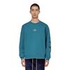 Li Ning Sports Fashion Collection Sweatshirts Men's Blue Crew Neck Moderate Regular AWDR477-2