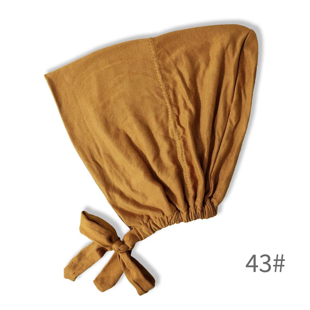 Premium Mercerized Cotton Adjustable Elastic Hair Cover Cap