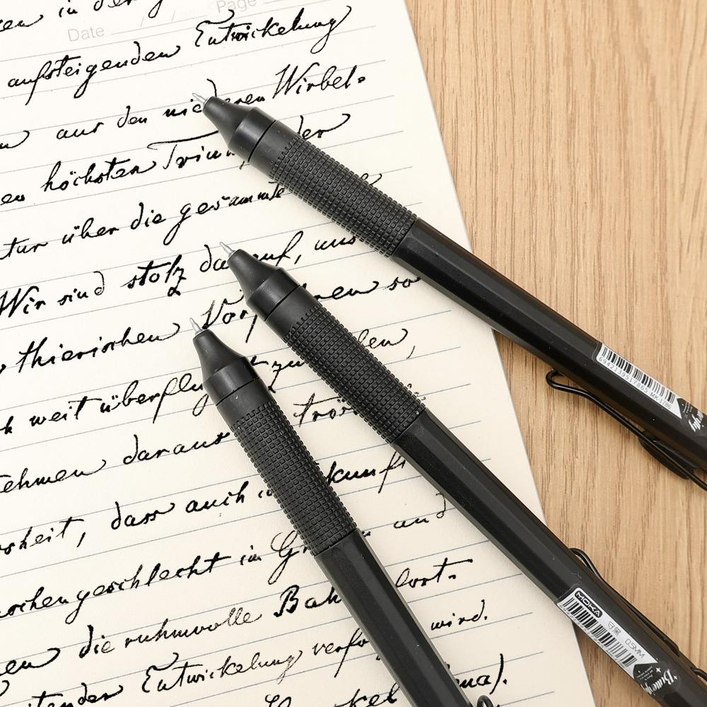 0.5mm Black Ink Gel Pen 6/12PCS White Black Box Gel Ink Pen for Christmas New Year Kid Gift Tip Quick-Drying Smooth Writting Pen