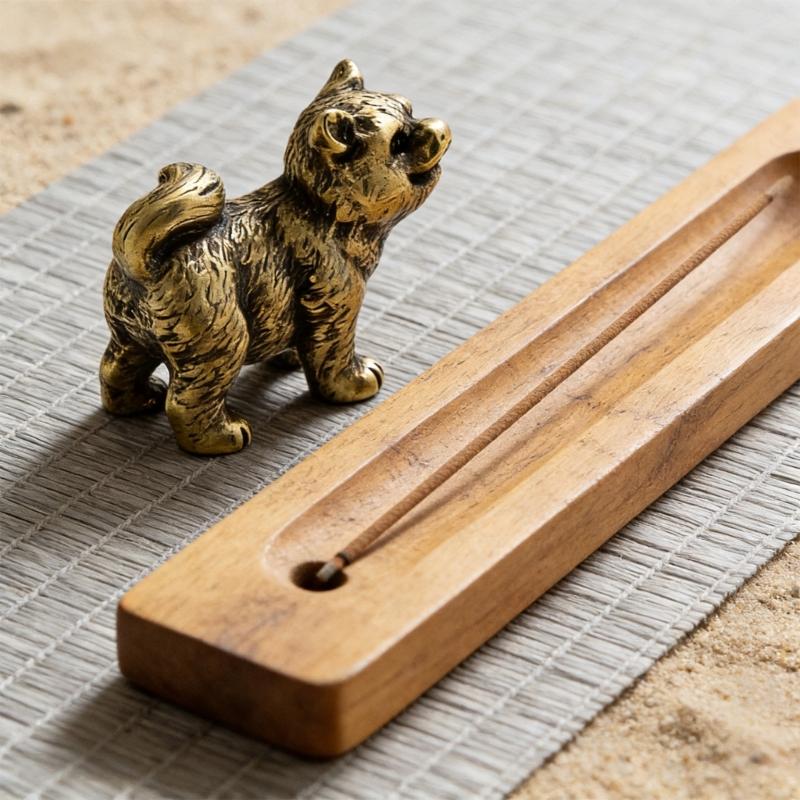 Chinese Rural Dog Miniature Sculpture Chinese Zodiacs Animal Figurine Collectible Ornament For Living Room Decors Gift