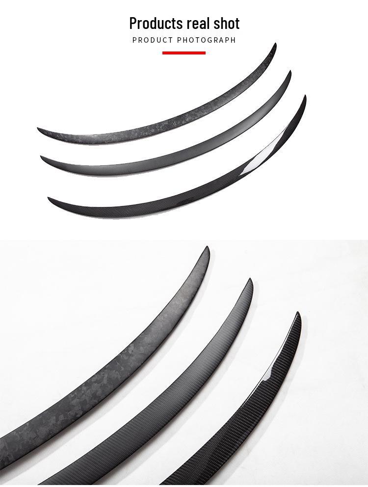 Tesla Model 3/Y Dry Carbon Fiber No-Drill Rear Spoiler Wing