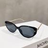 Women's Tea-Colored Cat-Eye Sunglasses with UV Protection