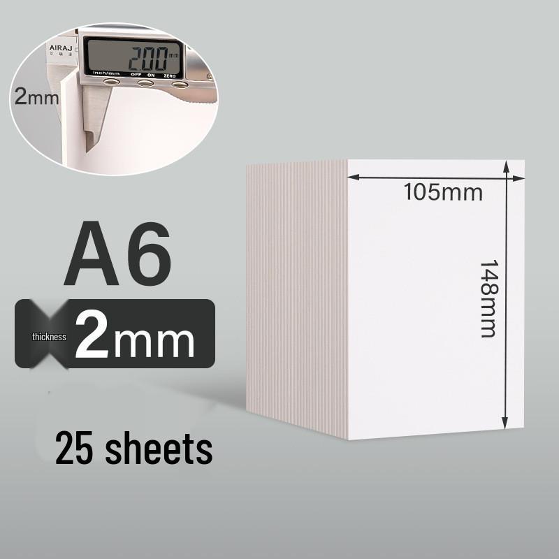 Thick White Cardboard for DIY Trading Cards & Models