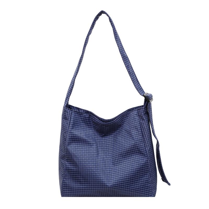 Lazy Commuting Bag, Summer Fashion Bag, Large-capacity Single-shoulder Crossbody Bag, Women's Checkered Underarm Bag