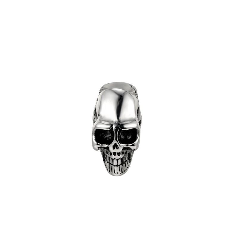 European American Fashion Titanium Steel Skull Men s Necklace Hip-hop Trend Halloween Pendant