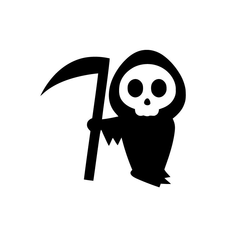 Grim Reaper Lurking Vinyl Sticker Decals Spooky Skeleton Peeker Stickers For Car Window Bumper Laptop Decoration