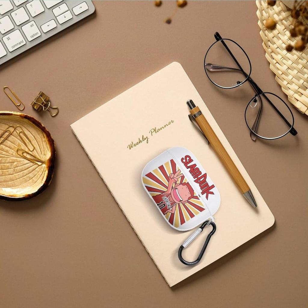 Husă Slam Dunk Airpods Pro2 Husă Personaj Drăguț Airpods Pro Generația a 2-a Husă Portabilă Airpods cu Carabină Husă Protectoare pentru Căști Pro