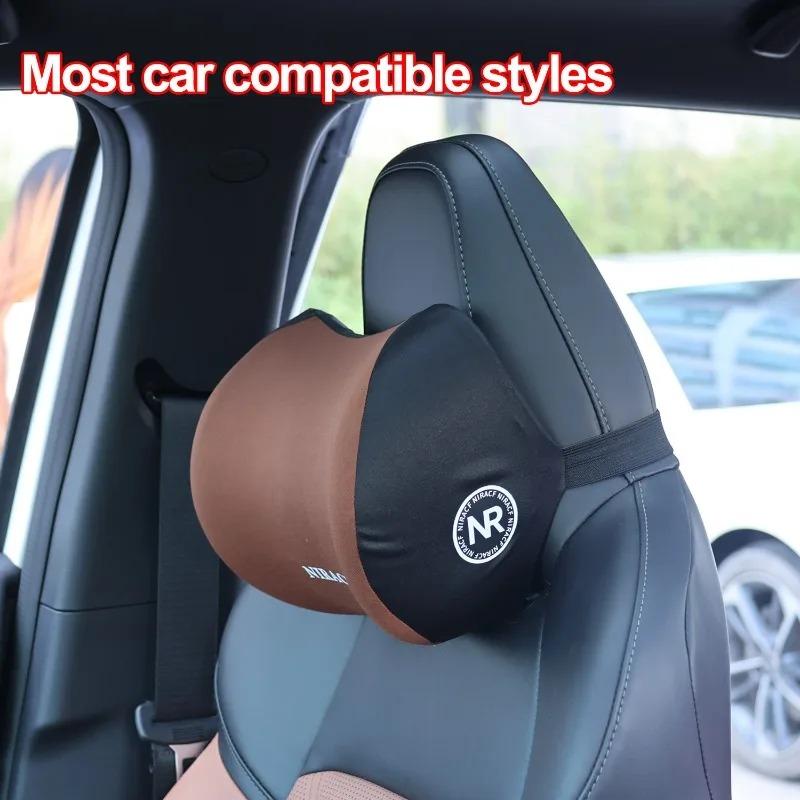 Auto Memory Foam Seat Cushion Set Pillow Support for Driving Comfort Headrest & Lumbar Car Back Neck Cushion Accessories
