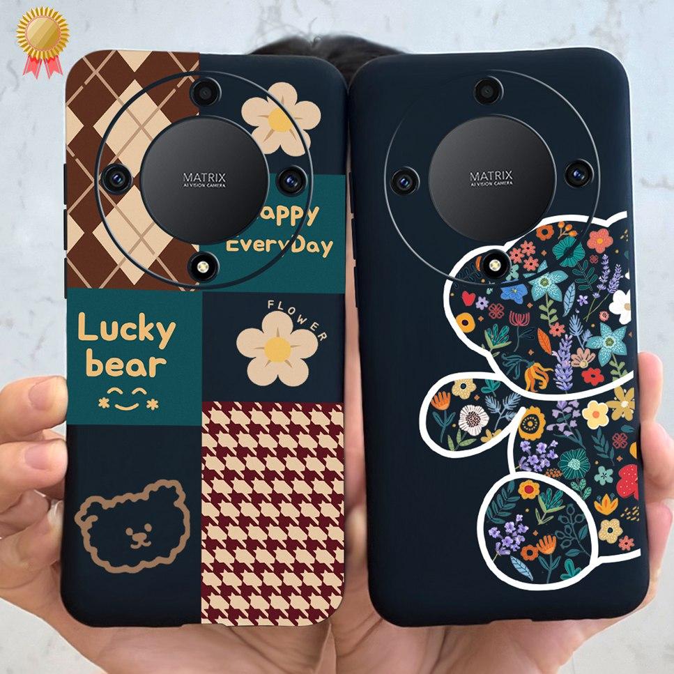 Luxury Case For Honor X9a Soft TPU Capa COOL New Cute Animal Painted Back Coque For Honor X9a X8A X7A 9XA 8XA 7XA  Bumper Bags