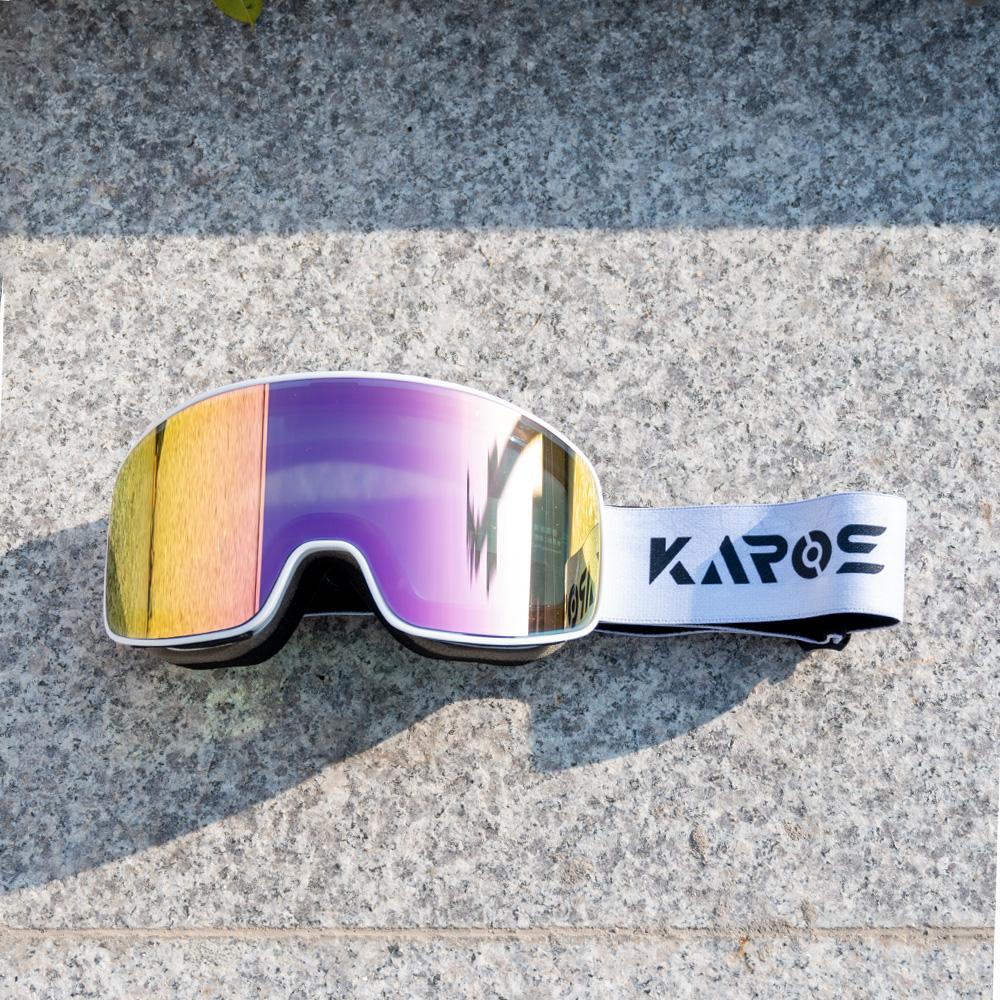 Karos Skibrille Doppelschichtig Antibeschlag Kleine Fassung Skimaske Snowboardbrille Outdoor Herren Damen Uv400 Winter Schneebrille