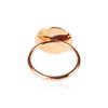 Mezmic White Magic Disc Gold Ring