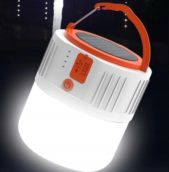 Lampa Kempingowa Led Turystyczna Solarna Powerbank