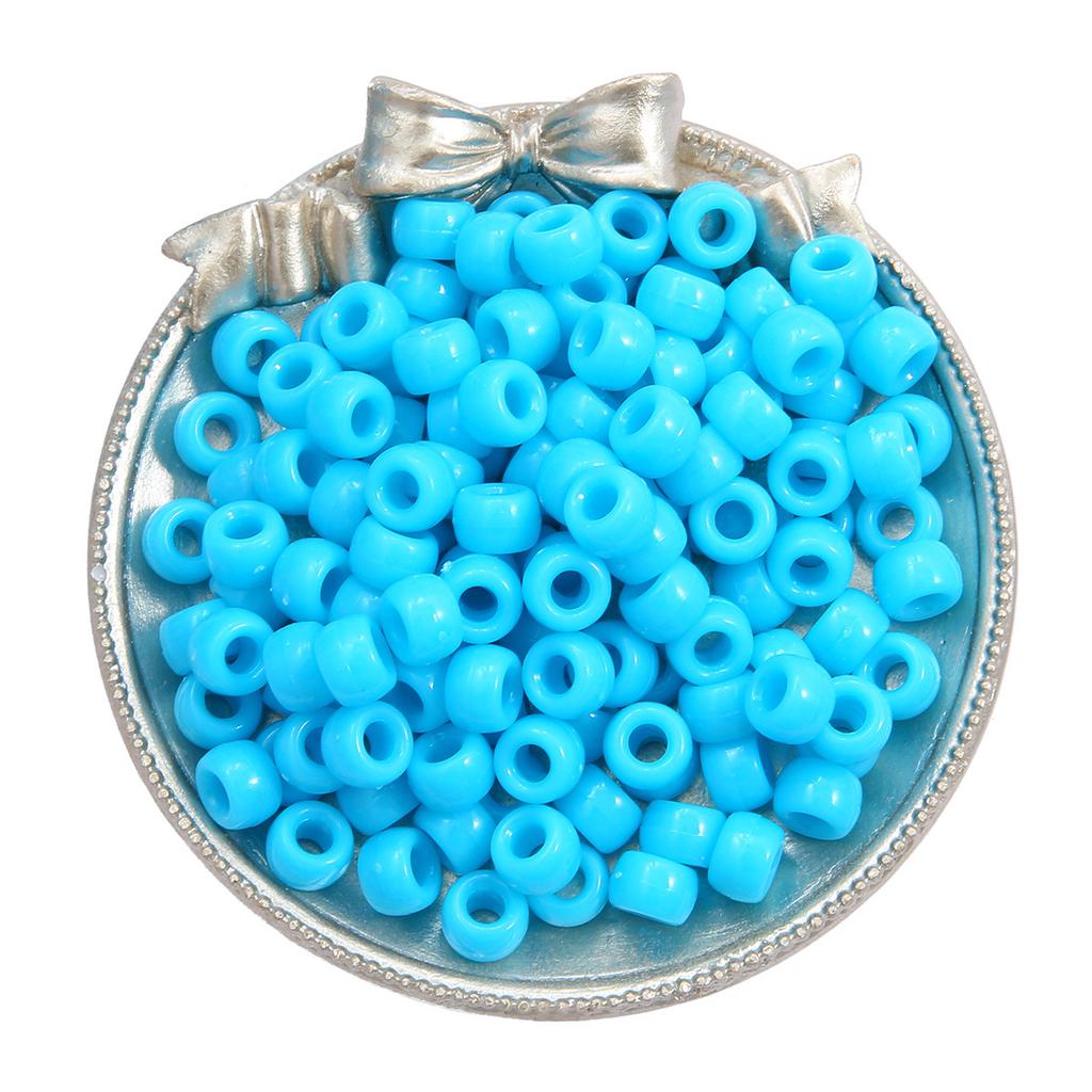 Handmade Bracelet Beads Acrylic Large Hole Barrel Beads Pony Beads Weaving Handmade Diy Bracelet Plastic Beads Jewelry Accessories Beads Loose Beads