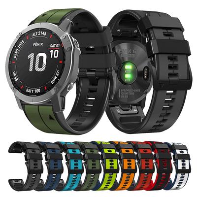 Watchband 22mm 26mm Silicone Strap For Garmin Fenix 7 7X 6 6X 5 5X Quick Release Watchband For Garmin Fenix 3/3 HR/3 Sapphire Watch Bands
