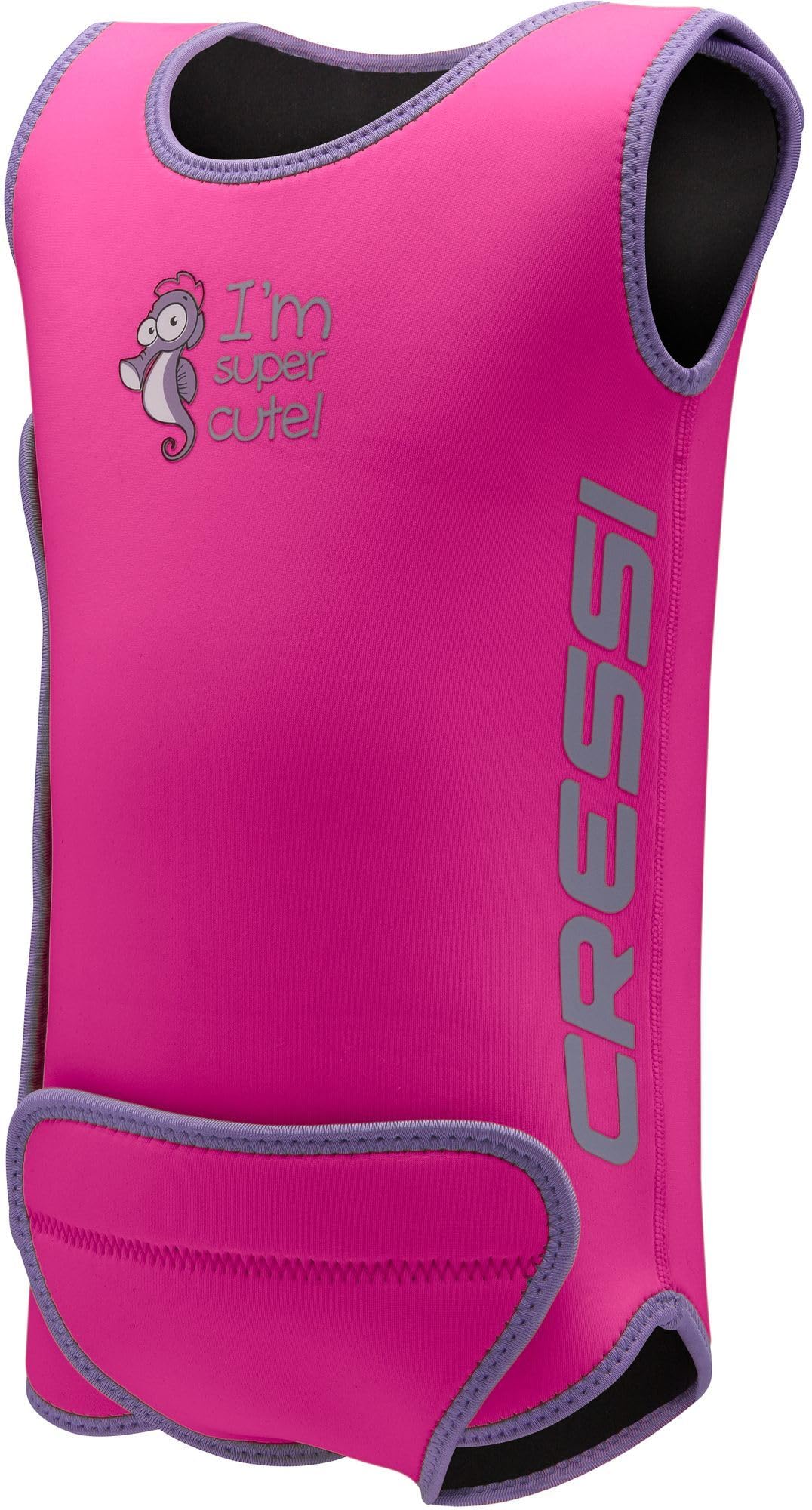 

CRESSI Unisex Baby Wetsuit thick neoprene can be worn over swim pink months DG002106 [BABY WARMER] 1.5mm material, diapers, (6-12 size) [Genuine] рожевий