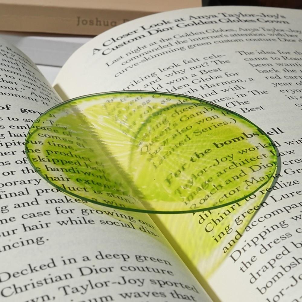 Funny Translucent Bookmark Simulation Fruit Fruit Bookmark New Acrylic Bookmark  Note Marker
