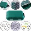 10 Compartments Mini Fishing Tackle Box Fish Lures Square Case Fishing Hooks Holder Accessories Baits Plastic Storage
