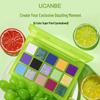 UCANBE 15-Color Pixel Dopamine Eyeshadow Palette for High-Saturation Performance & Cosplay with INS Shimmer