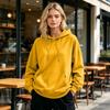 Felpa con cappuccio da donna a vestibilità larga con, Felpa sportiva colorata per sport e abbigliamento casual