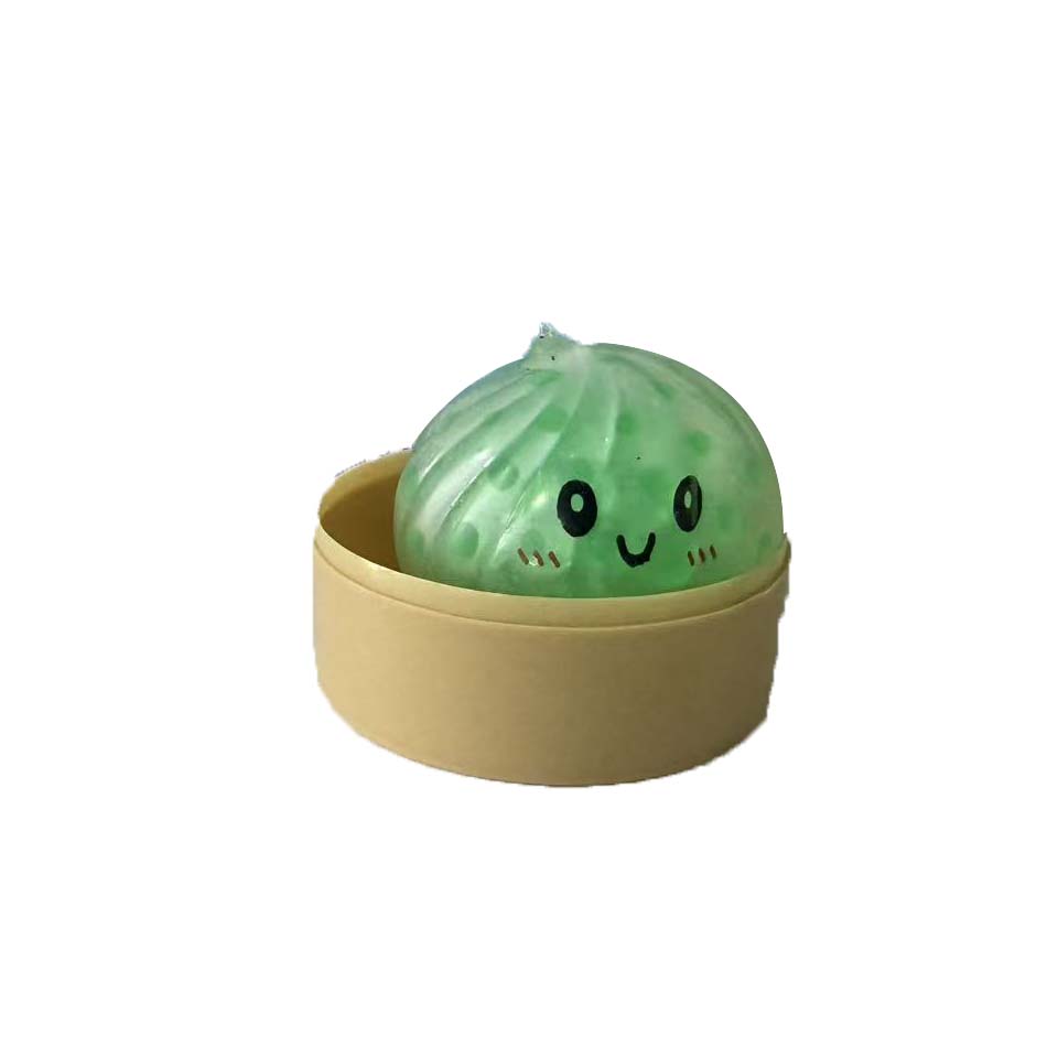 Dumpling Pressure Dumpling Squishies Cute Colorful Bun Toy Slow Rising Stress Relief Fidget Toy For Kids Adults Anti-Anxiety Gif