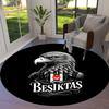 Besiktas Gymnastics Club Round Area Rug,Carpet Rug for Living Room Bedroom Sofa Playroom Decor,Non-slip Floor Mat
