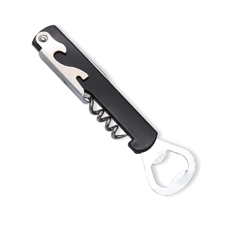 Tragbarer Einfacher Weinöffner Mini Edelstahl Metall Korkenzieher Flaschenkorkenzieher Doppelt Gelenkiger Outdoor Weinöffner Bieröffner