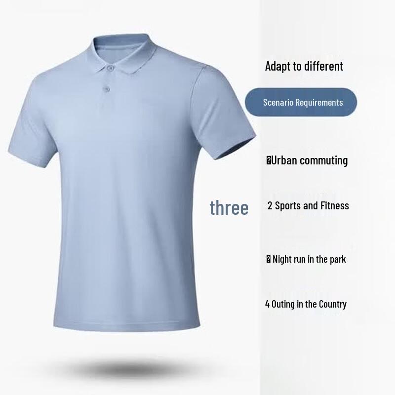 Li-Ning Men s Outdoor Fitness Polo T-Shirt