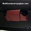 Sonnenbrillenhalter für Auto-Sonnenblende Weich mit Samt gefüttertes Sonnenbrillenetui Kratzfeste Leder-Aufbewahrungsbox Platzsparender Auto-Zubehör-Organizer für