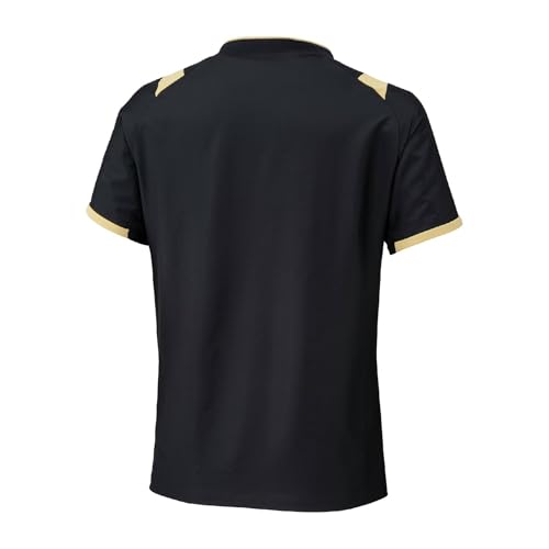 Volleyball wear BASIC short-sleeved training top V2MEB530 Unisex Black x Gold L