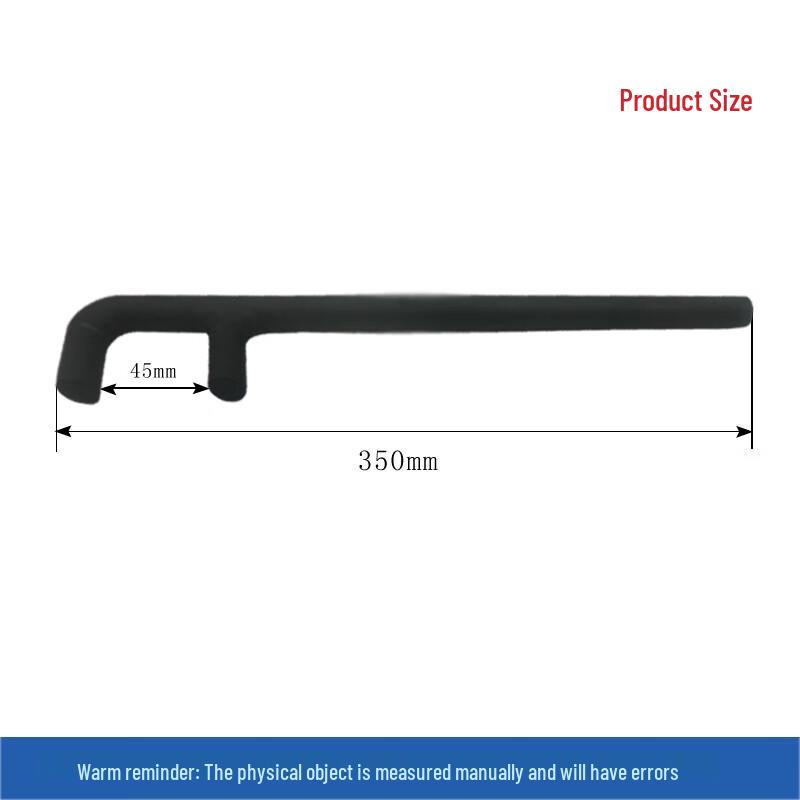 Bohui 4046 Carbon Steel F-Type Valve Hook Wrench 350mm