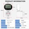 16A 3680W Electricity Power Meter Wattmeter Digital Energy Meter Socket with VA Backlit Electric Tester EU Socket Power Tester
