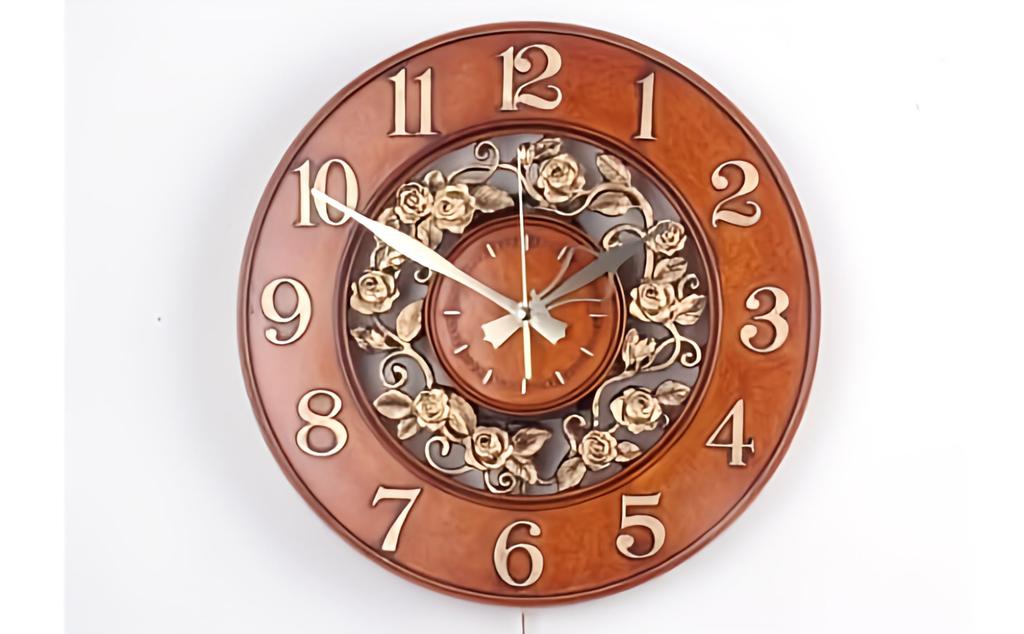 Radio-controlled wall clock, Bailey Rose antique wall clock, pendulum clock, stylish wall clock, Nordic interior