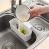 Space-saving Draining Drying Storage Basket Corner Shelf Drain Rack Sponge Holder Sink Organizer
