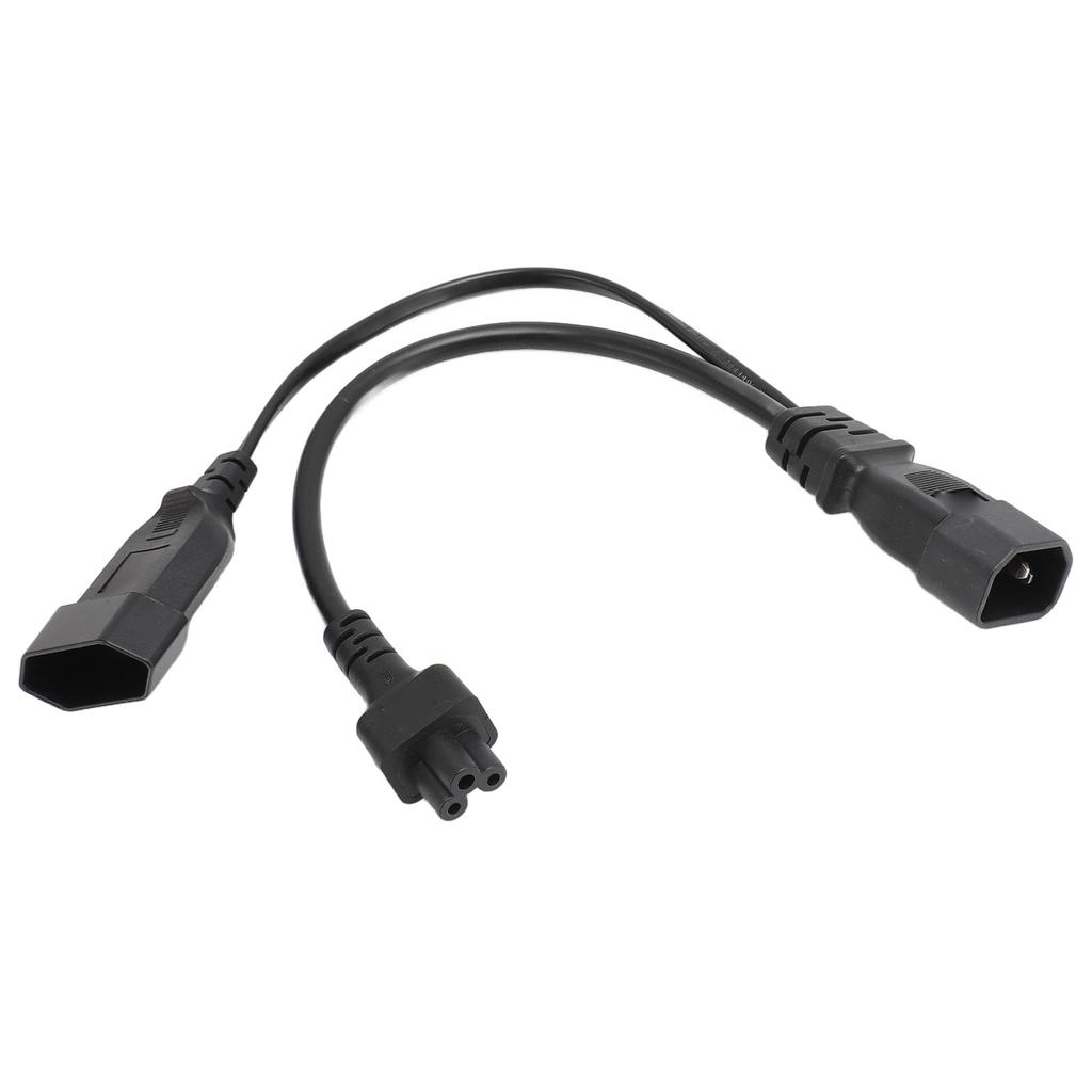 C14 to C5 EU4.0 Y Splitter Power Plug Cord Single IEC 320 C14 Male to C5 EU4.0 Female Splitter