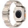 For Compatible Titanium S11 Ultra3 Pure Titanium Alloy Watch Strap with Fake Five Beads Folding Buckle