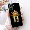 For OPPO A6X A6 A6T Pro 4G 5G Fashion Crown Letter Phone Case For Oppo A6x A 6 A6T Pro 4G Soft Silicone TPU Cases