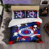 Biancheria da letto a tema Rangers FC Set 3 Pezzi Copripiumino Biancheria da letto Decorativa Per Stanza Adolescenti Decorazione Casa